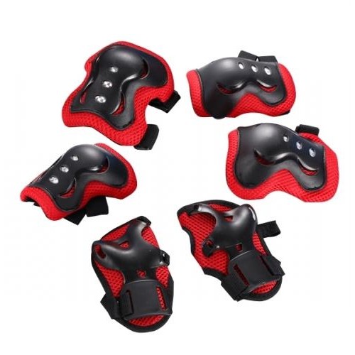 Захист для дітей FSK M07 кисті/лікті/коліна Чорний/Червоний (GRD-001)