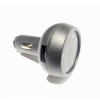 Автомобільний годинник з термометром і вольтметром VST-706-4 в прикурювач USB Black (3_00472)