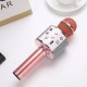 Бездротовий Bluetooth караоке мікрофон зі зміною голосу WSTER WS-858 Рожевий Original Rose Gold