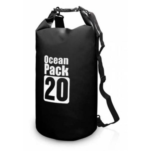 Водонепроникна сумка рюкзак гермомішок з шлейкою на плече Ocean Pack 20 л Black (553582159) Водонепроникна сумка рюкзак гермомішок з шлейкою на плече Ocean Pack 20 л Black (553582159)