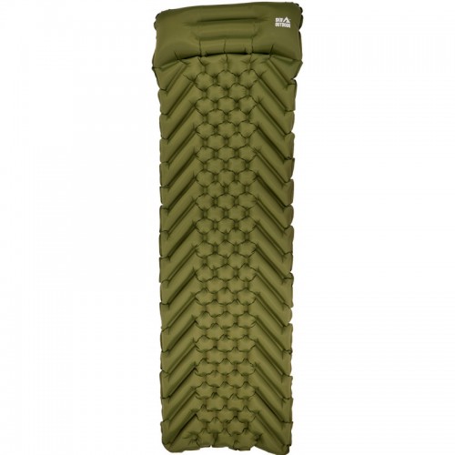 Каремат надувний Skif Outdoor Bachelor Ultralight 190х55х5 см Зелений (1013-389.02.81)