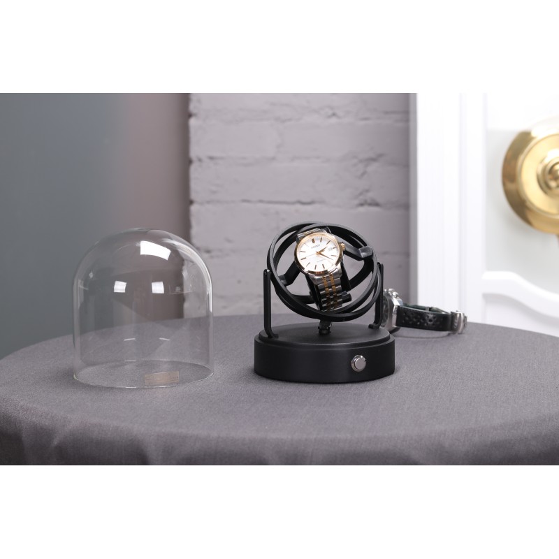 Шкатулка Salvadore для підзаводу годинника GLILEO/1811/B 15х12х12 см Чорний