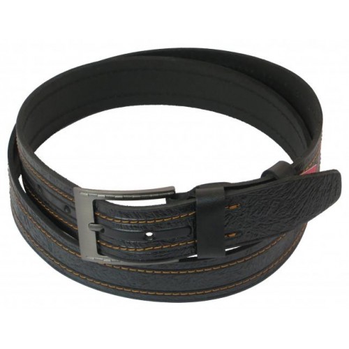 Шкіряний ремінь Skipper 110-130 x 3.8 см Чорний (1014-38) Шкіряний ремінь Skipper 110-130 x 3.8 см Чорний (1014-38)