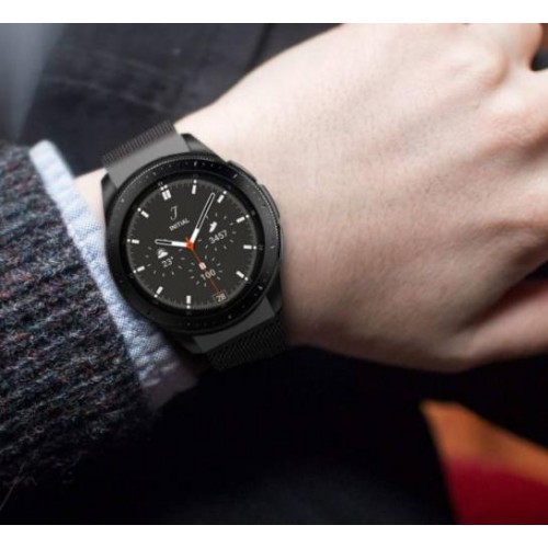 Ремінець зі спеціальним конектором BeWatch Samsung Galaxy Watch 4 Milanese loop Чорний (1410207) Ремінець зі спеціальним конектором BeWatch Samsung Galaxy Watch 4 Milanese loop Чорний (1410207)