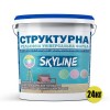 Краска СТРУКТУРНАЯ для создания рельефа стен и потолков SkyLine 24 кг