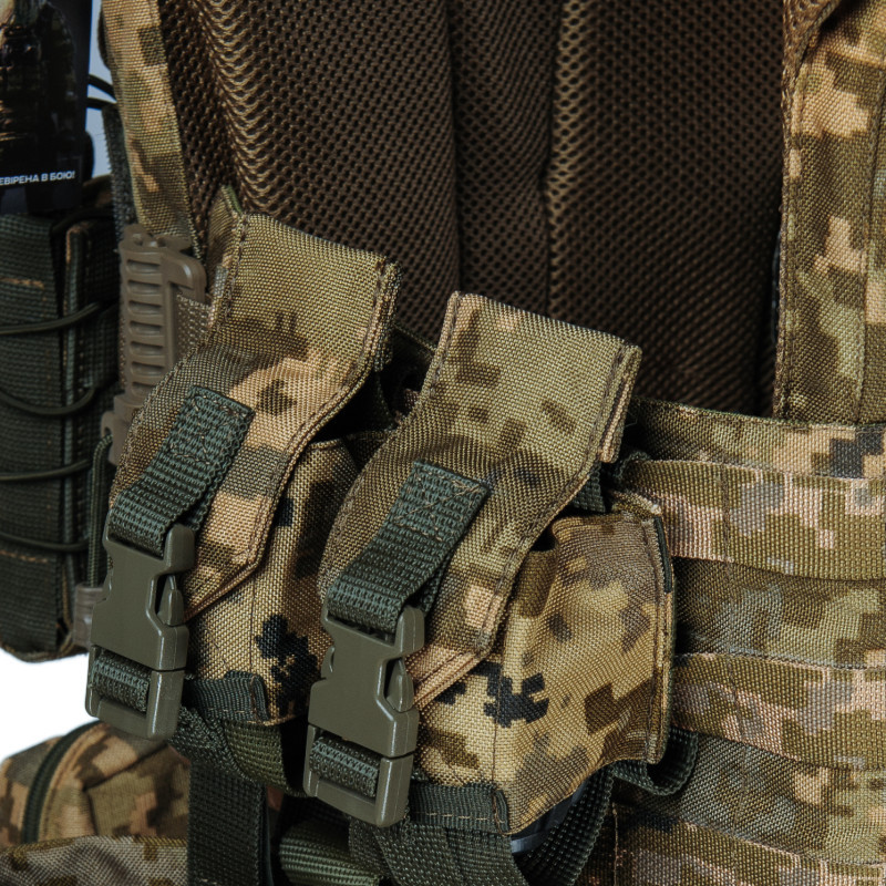 Плитоноска тактична зі швидким скиданням з підсумками No Brand Warmor Gen.3 Pro Max One Size Піксель (2396567746)