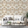 Самоклеюча стінова 3D панель Sticker Wall 700х700х3 мм Коричневий (D) SW-00001896