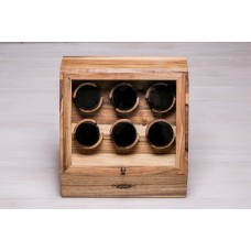 Органайзер з подушечками для 6 годинників ecoWalnut 32.2х34.6х22.8 см