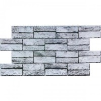 Декоративна панель ПВХ під цеглу Sticker Wall 960*480*4мм (D) SW-00001841 Світло-сіра