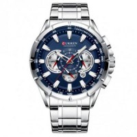 Водостійкий кварцовий годинник Curren Rodos silver Водостійкий кварцовий годинник Curren Rodos silver