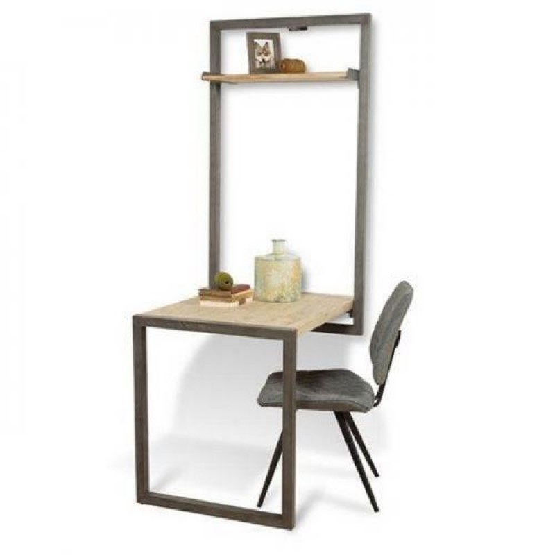 Навісна - настінна полиця у стилі Loft NS-1033 1830x450x800 мм Серый