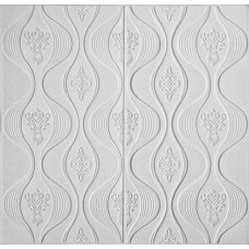 Самоклеюча декоративна 3D панель Loft-Expert дизайн білий 700x700x5 мм