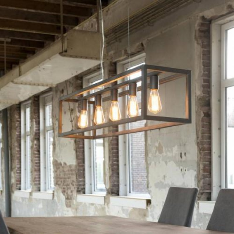 Світильник підвісний з металу GoodsMetall у стилі Лофт 1250х250х250 СК41