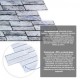 Декоративна панель ПВХ під цеглу Sticker Wall 960*480*4мм (D) SW-00001841 Світло-сіра
