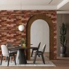 Самоклеюча 3D панель під коричневу цеглу катеринослав Sticker Wall 3080х700х3мм