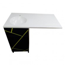 Пластикова тумба The MIX Lego Chaos Антрацит greyyellow 110 см