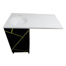 Пластикова тумба The MIX Lego Chaos Антрацит greyyellow 110 см