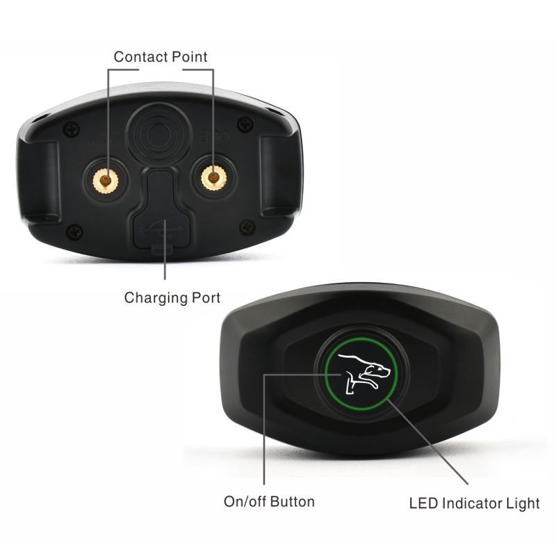 Електронний ошийник для дресирування собак + антилай 2 в 1 Dobe DB 400 (розмір XL 53-63 см)