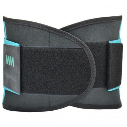 Пояс компресійний MadMax MFA-277 Slimming belt Black/turquoise M Пояс компресійний MadMax MFA-277 Slimming belt Black/turquoise M