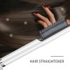 Електричний гребінець-випрямляч для волосся Hair Style UKC праска з турмаліновим покриттям 6 температурних режимів Білий