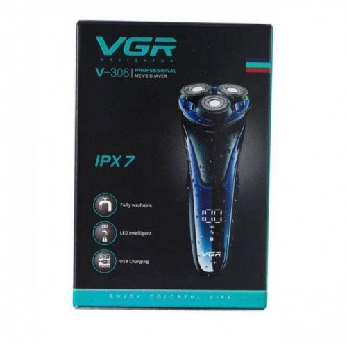 Електробритва VGR V-306 акумуляторна водонепроникна Blue-Black (3_03194)