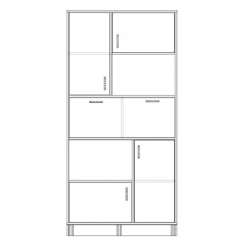 Шафа-Пенал Тиса Мебель ШС-110 Дуб сонома 205x35x100 см Шафа-Пенал Тиса Мебель ШС-110 Дуб сонома 205x35x100 см