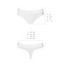 Трусики-бразиліана з бавовни Passion PS005 PANTIES white, size S в інтернет супермаркеті PbayMarket!