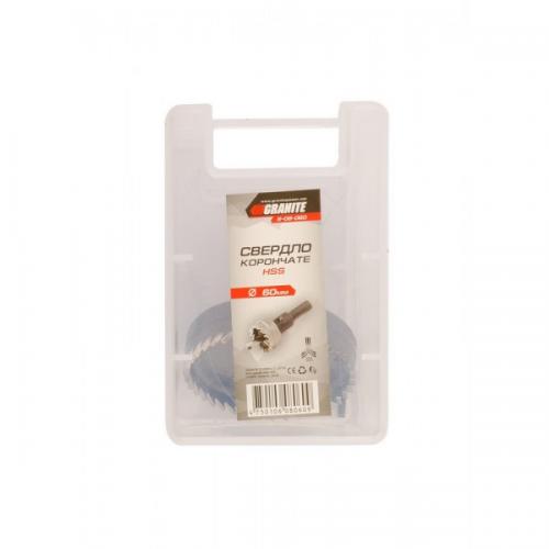 Свердло корончасте GRANITE HSS 60 мм 6-08-060 Свердло корончасте GRANITE HSS 60 мм 6-08-060