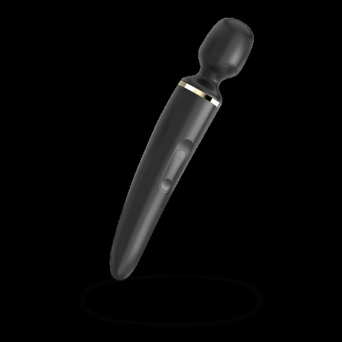 Вібромасажер Satisfyer Wand-er Woman (Black/Gold), водонепроникний, потужний, розмір XXL в інтернет супермаркеті PbayMarket!