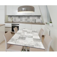 Наклейка 3Д вінілова на стіл Zatarga «Бліда азулежу» 600х1200 мм (Z184074st)