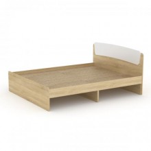 Ліжко Класика 140 Компанит дуб сонома + білий