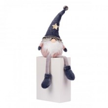 Новорічна м'яка іграшка Novogod'ko «Гном із зіркою» 59 см LED 973727