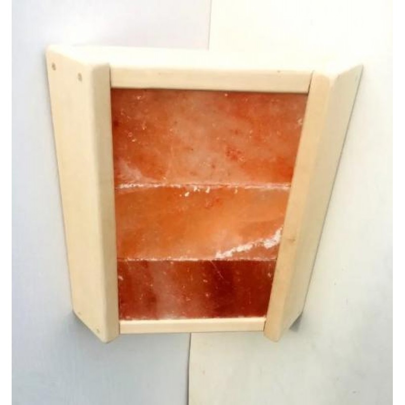 Світильник для лазні МС 1101 + Огорожа для світильника PRO 350х280 мм з гімалайської сіллю 3