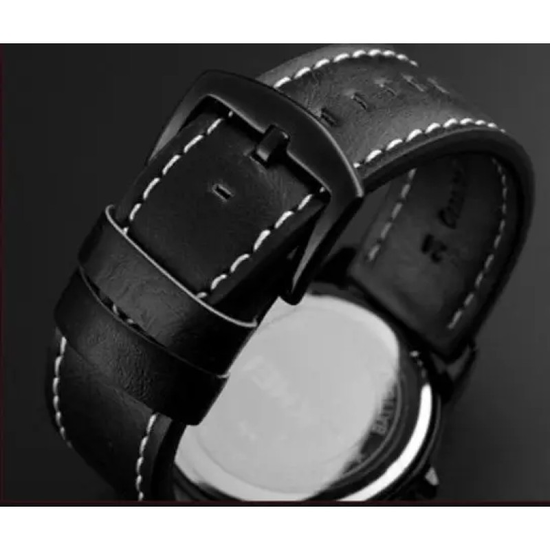 Чоловічий класичний наручний годинник Skmei 9115 Чорний