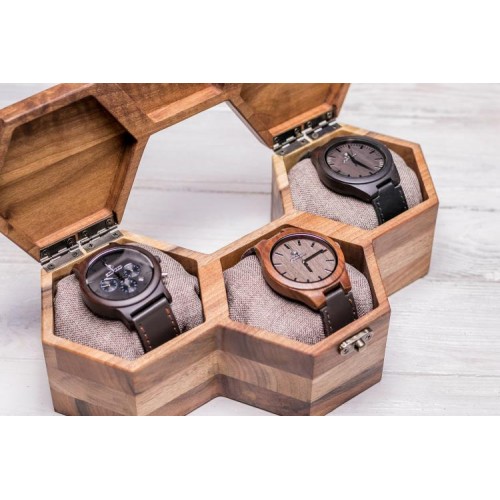 Дерев'яний органайзер для наручних годинників ecoWalnut 7.3х27.1х14.1 см Дерев'яний органайзер для наручних годинників ecoWalnut 7.3х27.1х14.1 см