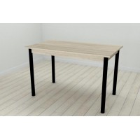 Стіл кухонний Ferrum-decor Беніта 75x120x70 Чорний ДСП Сонома 16мм (BEN0011) Стіл кухонний Ferrum-decor Беніта 75x120x70 Чорний ДСП Сонома 16мм (BEN0011)