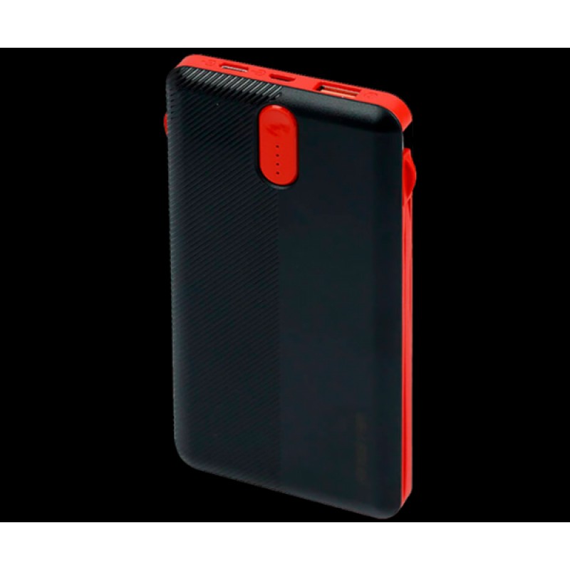 Зарядна батарея Sword SW-20PO3 20000mAh Micro USB Lightning Type-C Чорно-червоний (2567462087)