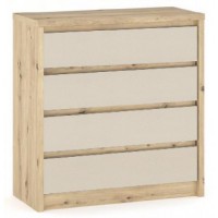 Комод Меблі Сервіс Домініка 4Ш Артісан + Шампань Комод Меблі Сервіс Домініка 4Ш Артісан + Шампань