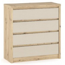 Комод Меблі Сервіс Домініка 4Ш Артісан + Шампань Комод Меблі Сервіс Домініка 4Ш Артісан + Шампань