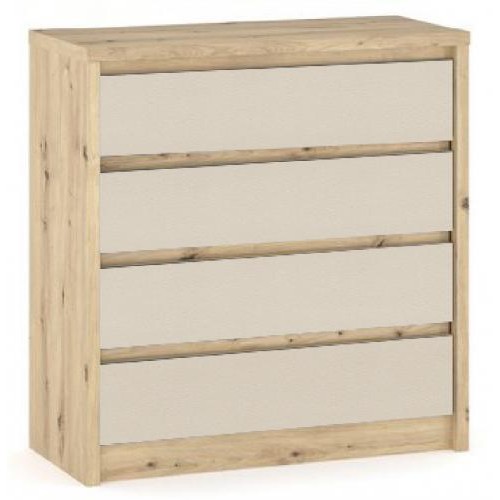 Комод Меблі Сервіс Домініка 4Ш Артісан + Шампань Комод Меблі Сервіс Домініка 4Ш Артісан + Шампань