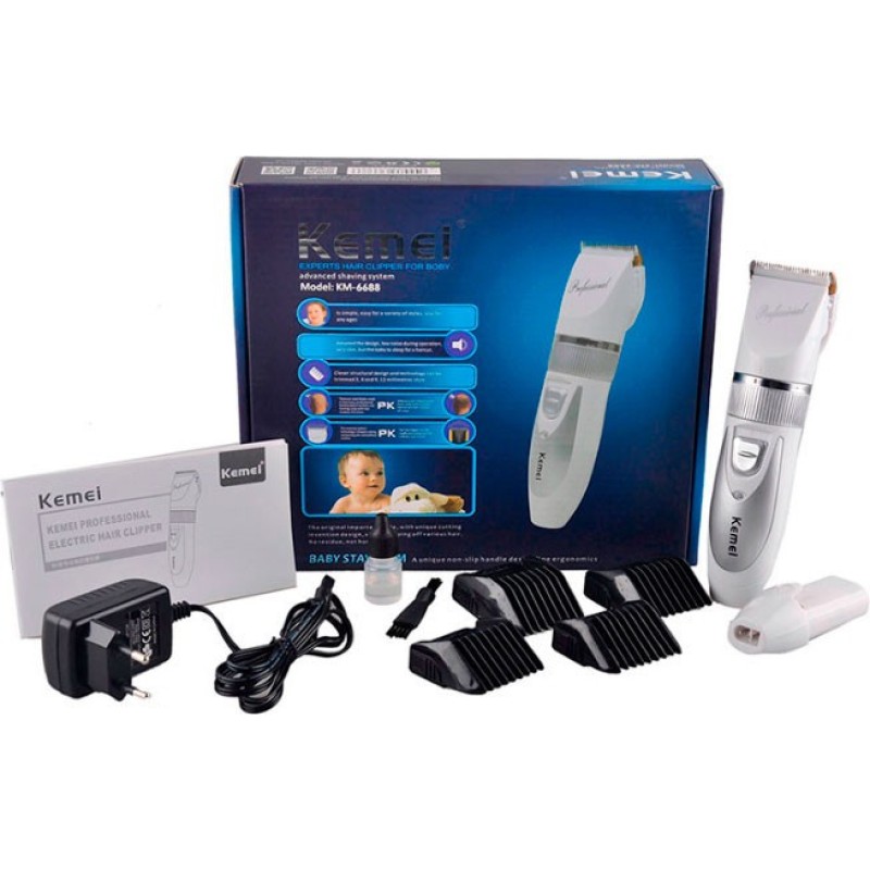 Машинка для стрижки волосся Kemei Km-6688 універсальна