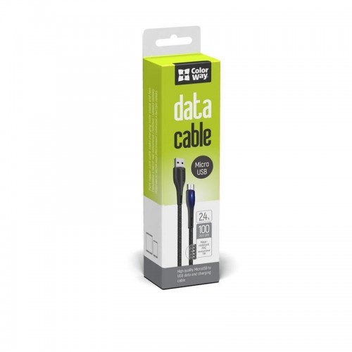 Кабель ColorWay USB-MicroUSB, 2.4А, 1м, PVC+Led, Black (CW-CBUM034-BK) в інтернет супермаркеті PbayMarket!