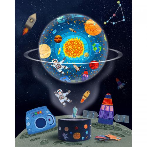 Круглий пазл MiDeer Подорож через космос 150 ел (MD3082) Круглий пазл MiDeer Подорож через космос 150 ел (MD3082)
