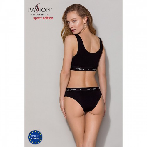 Спортивний топ з широкою гумкою Passion PS004 TOP black, size S в інтернет супермаркеті PbayMarket!