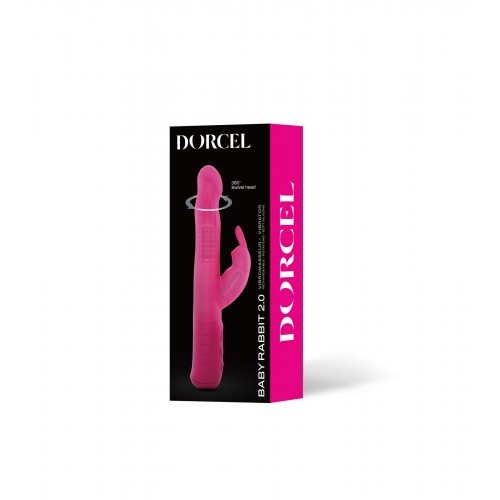 Вібратор-кролик Dorcel Baby Rabbit Magenta 2.0 з перлинним масажем і головкою, що обертається в інтернет супермаркеті PbayMarket!