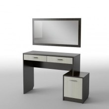 Туалетний столик Тиса Мебель БС-8 Венге Дуб молочний 75x40x119 см