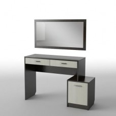 Туалетний столик Тиса Мебель БС-8 Венге Дуб молочний 75x40x119 см