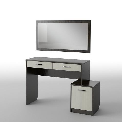 Туалетний столик Тиса Мебель БС-8 Венге Дуб молочний 75x40x119 см