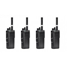 Комплект рацій Motorola Шифрування DP4400 VHF AES-256 4 шт Чорний (2052)