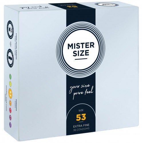 Презервативи Mister Size - pure feel - 53 (36 condoms), товщина 0,05 мм в інтернет супермаркеті PbayMarket!